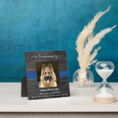 愛犬警察官メモリアルK9 Officer 追悼 フォトプラーク (インサイチュ)