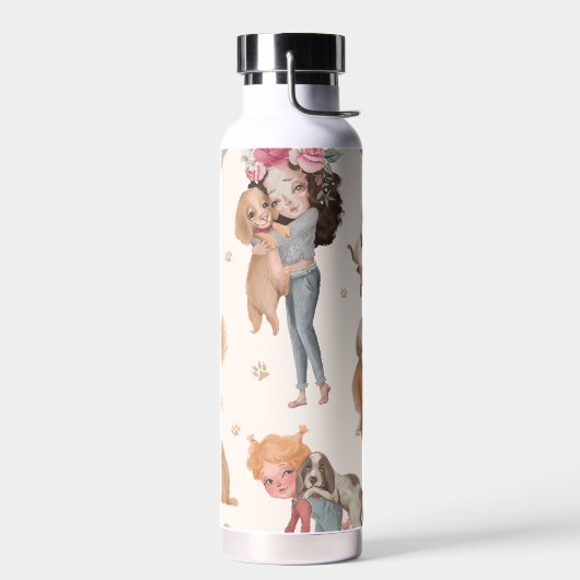 愛犬 ウォーターボトル (左面)