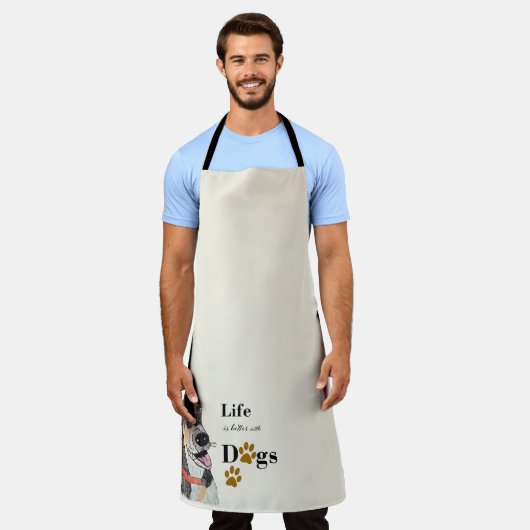 愛犬 エプロン (着用した状態)