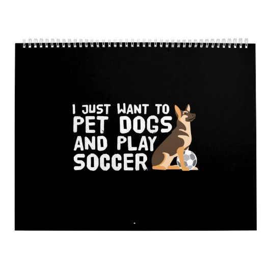 愛犬_サッカー遊選手 カレンダー (カバー)