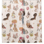 愛犬 シャワーカーテン (正面)