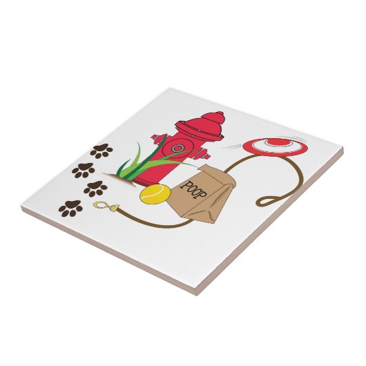 愛犬 タイル (側面)