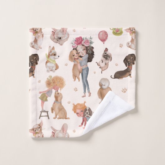 愛犬 バスタオルセット (ウォッシュタオル)