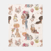 愛犬 フリースブランケット (正面)