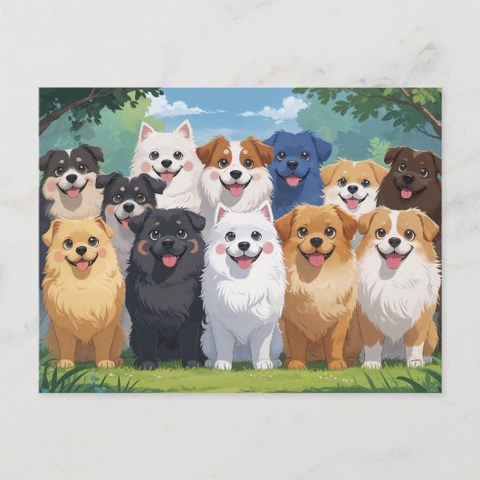 愛犬 ポストカード (正面)