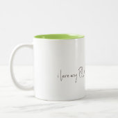 愛犬 – 女性版3 ツートーンマグカップ (左)