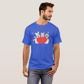 愛犬 愛猫 友達 Tシャツ (正面フル)