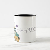 愛犬 – 男性版3 ツートーンマグカップ (中央)