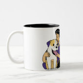 愛犬 – 男性版 ツートーンマグカップ (左)