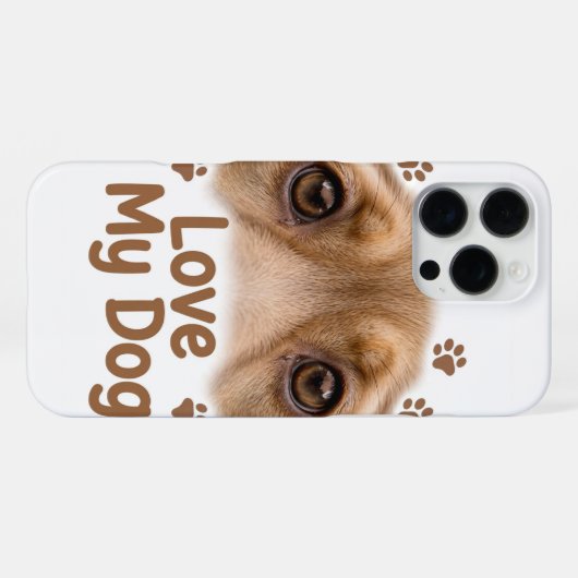 愛犬 iPhone 16 Pro Max カバー (裏面横)