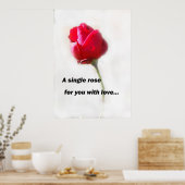 愛独身ののバラ... ポスター (キッチン)