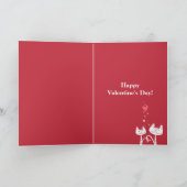 愛猫かわいい子猫バレンタイン(赤) シーズンカード (内部)