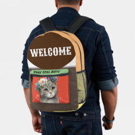 愛猫とのカスタムデザインへようこそ プリントバックパック