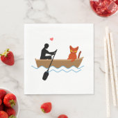 愛猫とルーワーおもしろいでお洒落愛猫 スタンダードランチョンナプキン (インサイチュ)