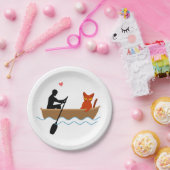 愛猫とルーワーおもしろいでお洒落愛猫 ペーパープレート (パーティー)