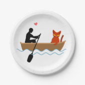 愛猫とルーワーおもしろいでお洒落愛猫 ペーパープレート (正面)