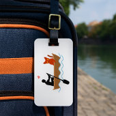 愛猫とルーワーおもしろいでお洒落愛猫 ラゲッジタグ