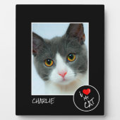 愛猫のカスタム写真 - ペット愛好家 フォトプラーク (正面)