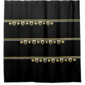 愛猫のシャワーカーテン　詩人アドゥエラ・アコオによる シャワーカーテン (正面)