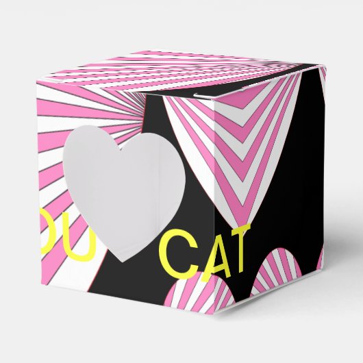 愛猫のポップアートのパーティの装飾CricketDiane フェイバーボックス (正面サイド)