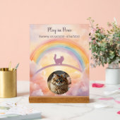 愛猫のメモリアルサイン - 私の守護天使 アクリルサイン (ウェディング)