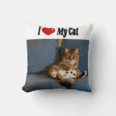 愛猫の写真 クッション (正面)