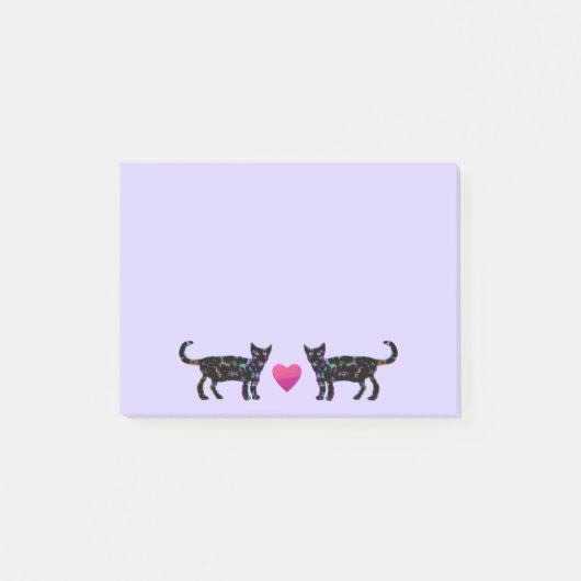 愛猫の後it®ノート4 x 6 ポストイット (正面)