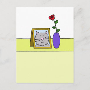 愛猫の悲しい死 ポストカード