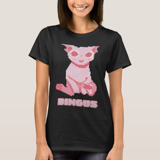 愛猫の毛のないハゲ Tシャツ (正面)