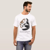 愛猫のEphesiansの4:2の感動的なTシャツ Tシャツ (正面フル)