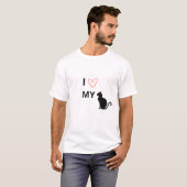 愛猫のTシャツ - かわいい猫好きへのギフト Tシャツ (正面フル)