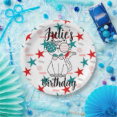 愛猫ふりかけ星の誕生会 ペーパープレート (パーティー)