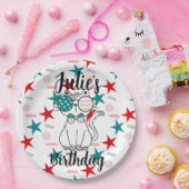 愛猫ふりかけ星の誕生会 ペーパープレート (パーティー)