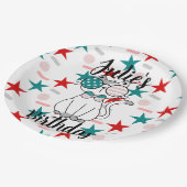 愛猫ふりかけ星の誕生会 ペーパープレート (アングル)