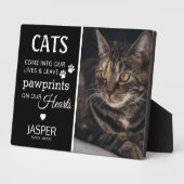 愛猫へのオマージュ | 追悼記念品 フォトプラーク (側面)