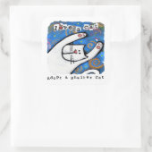 愛猫を保護 スクエアシール (バッグ)