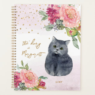 愛猫イラストレーション花女日記日記 プランナー手帳