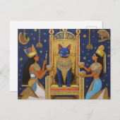 愛猫エジプト猫 ポストカード (正面/裏面)