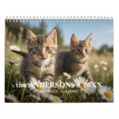 愛猫カスタム写真モダン12ヶ月2026 カレンダー (カバー)