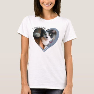 愛猫ハートフォト Tシャツ