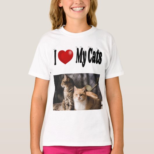 愛猫フォト Tシャツ (正面)