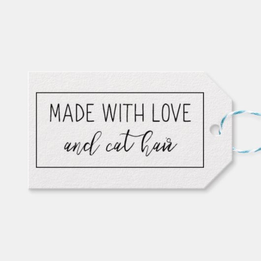 愛猫ヘアギフトラベル ギフトタグ (正面(横))