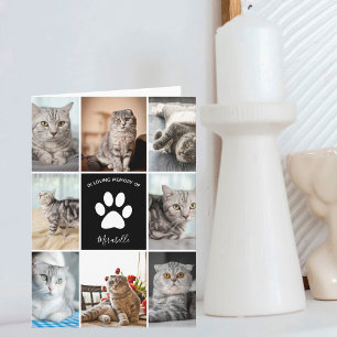 愛猫メモリアルカスタムフォトコラージュ 思い出の品 カード
