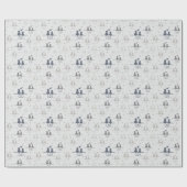 愛猫モダンのシルエット ラッピングペーパー (フラット)