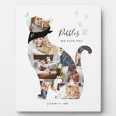 愛猫写真コラージュPETメモリアル フォトプラーク (正面)