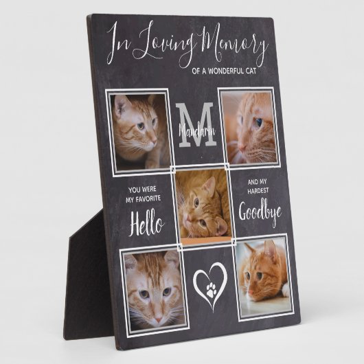 愛猫写真パーソナライズされた記念館 フォトプラーク (側面)