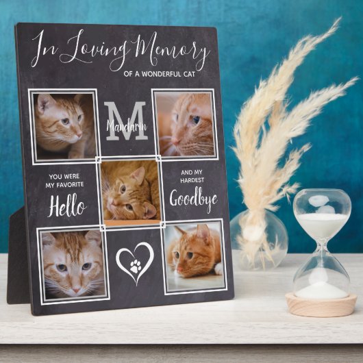 愛猫写真パーソナライズされた記念館 フォトプラーク (側面)