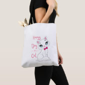 愛猫好き トートバッグ (クローズアップ)