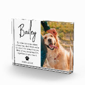 愛猫家や犬の愛猫家のペット記念悔やみや弔慰プレゼント フォトブロック (右)