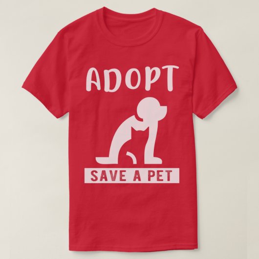 愛猫救と犬の動物を飼いロングSを救う Tシャツ (デザイン正面)